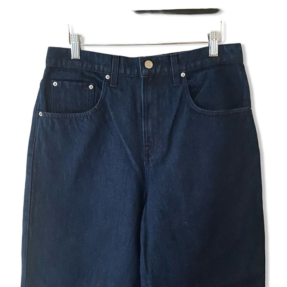 GRLFRND Enya Dropped Crotch Jeans Franklin dark blue denim baggy Revolve 27-31 - Picture 6 of 14